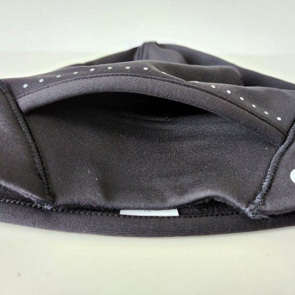 NWT LULULEMON Black Brushed Tech Fleece Run For It All Beanie Hat Women's OS - Picture 4 of 7